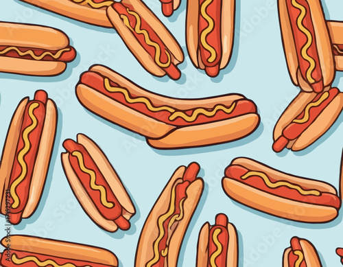hotdog vector art for design needs