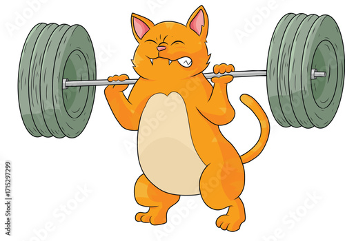 Funny Cat doing Gym