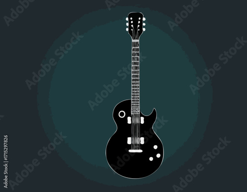 unique and cool vector guitar