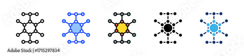 Glucose Breakdown Icon Collection With Multiple Styles