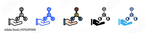 Functional Groups Icon Collection With Multiple Styles