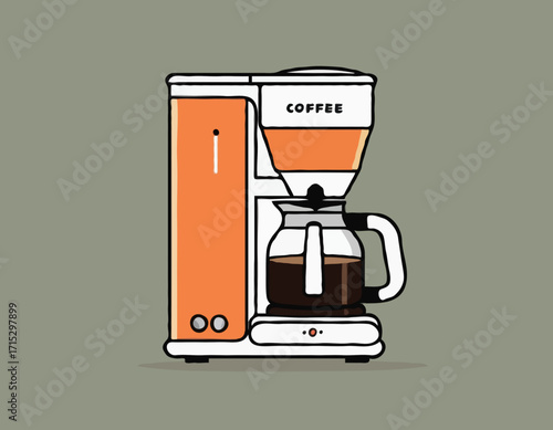 vector coffee maker for design needs
