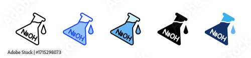 Naoh Solution Icon Collection With Multiple Styles