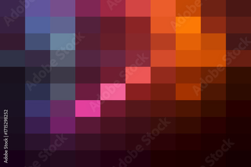 Pixelated abstract with sharp geometric blocks of color