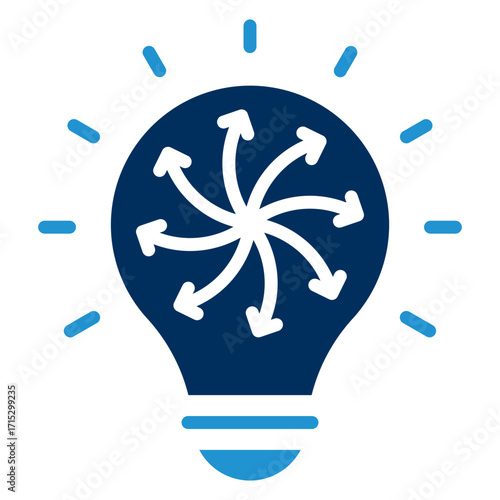 Improvisation Blue Color Icon