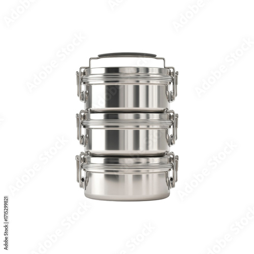 Stackable Stainless Steel Food Containers for Lunch or Travel