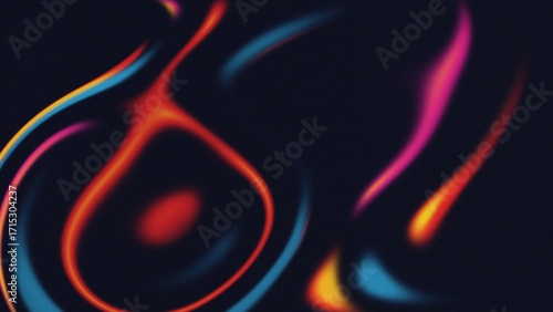 Wallpaper Design -  Vibrant Liquid Neon Background