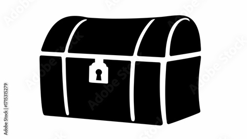 Mysterious treasure chest icon symbolizing hidden wealth and exciting discovery awaits