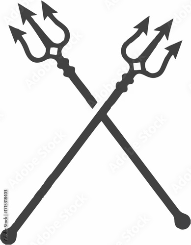 Trident logo template icon Ve...