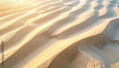 Fototapeta Naklejka Na Ścianę i Meble -  Single Footprint in Soft Sand Dunes at Sunset