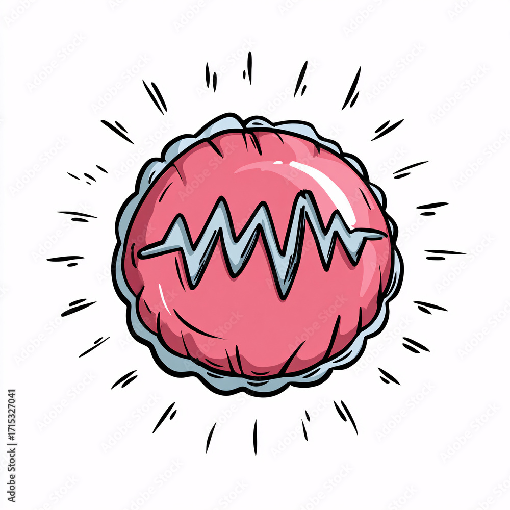 custom made wallpaper toronto digitalA whimsical whoopee cushion with a bold sound effect symbol, representing the timeless prank of April Fools' Day.