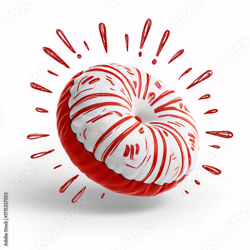 Wallpaper Mural A whimsical whoopee cushion with a bold sound effect symbol, representing the timeless prank of April Fools' Day. Torontodigital.ca