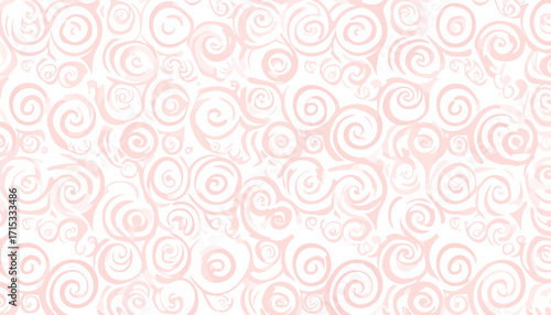 Soft Pastel Swirls Pattern Background.