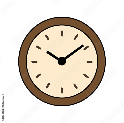  Cartoon Classic Wall Clock Simple Logo Design Icon Digital