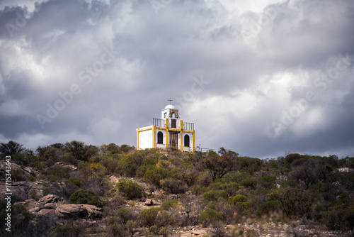 Small church on the hills in Altas Cumbres, Cordoba, Argentina, Cura, Brochero, the middle of nowhere