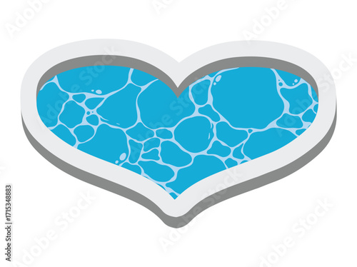 Pond Lake Clip Art Illustration
