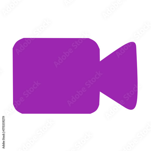Purple Video Camera Icon