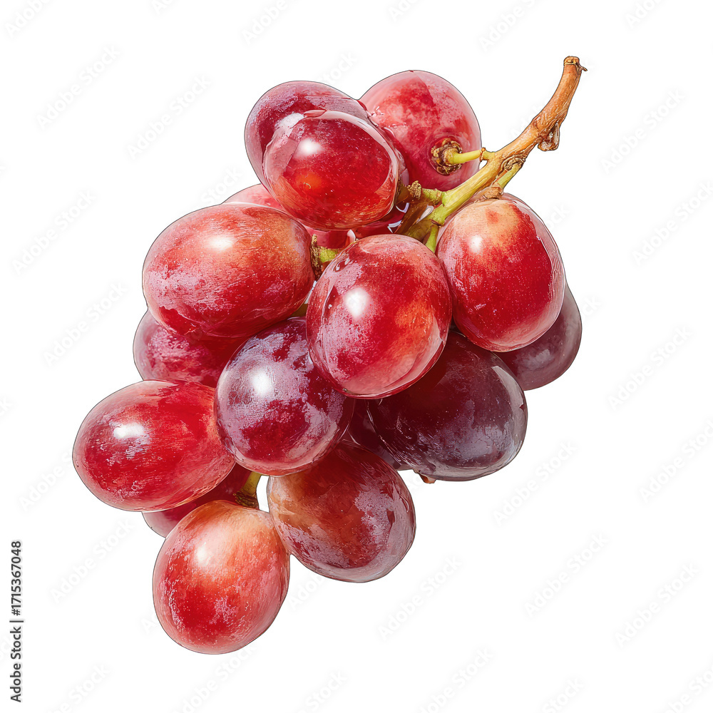 Fototapeta premium Close-up of a bunch of red grapes