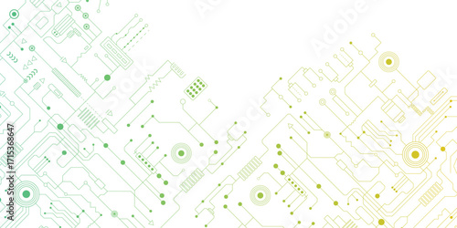 Vector circuit for communication technology background concept. 