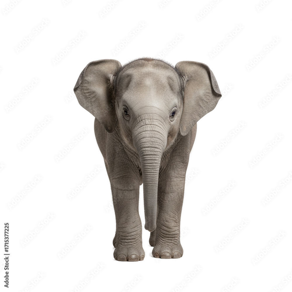 Fototapeta premium elephant isolated on white background