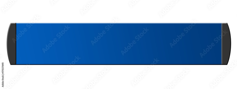 Fototapeta premium Curved blue Wavy Ribbon Graphic Element