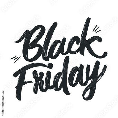 Celebrating Black Friday with festive shopping deals and discounts. Vector hand drawn illustration

