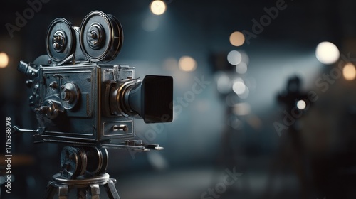 Wallpaper Mural Vintage movie camera Torontodigital.ca