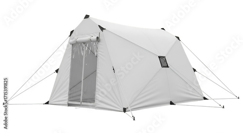 tourist tent isolated on white