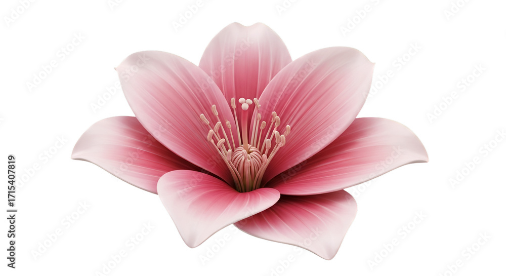 Fototapeta premium pink rose isolated on white background