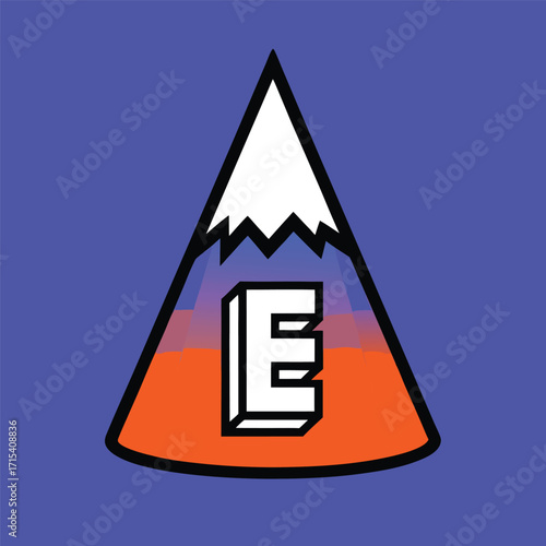 Cone Logo with Letter E