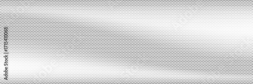 Dotted halftone texture background. Black and white pop art gradient overlay. Fading grunge gritty noise wallpaper. Weathered pixelated comic backdrop. Vector bitmap subtle vanishing surface