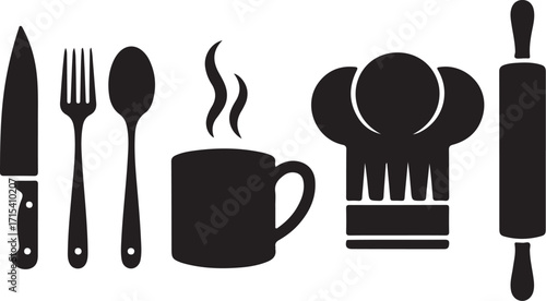 Kitchen tools collection for cooking and baking