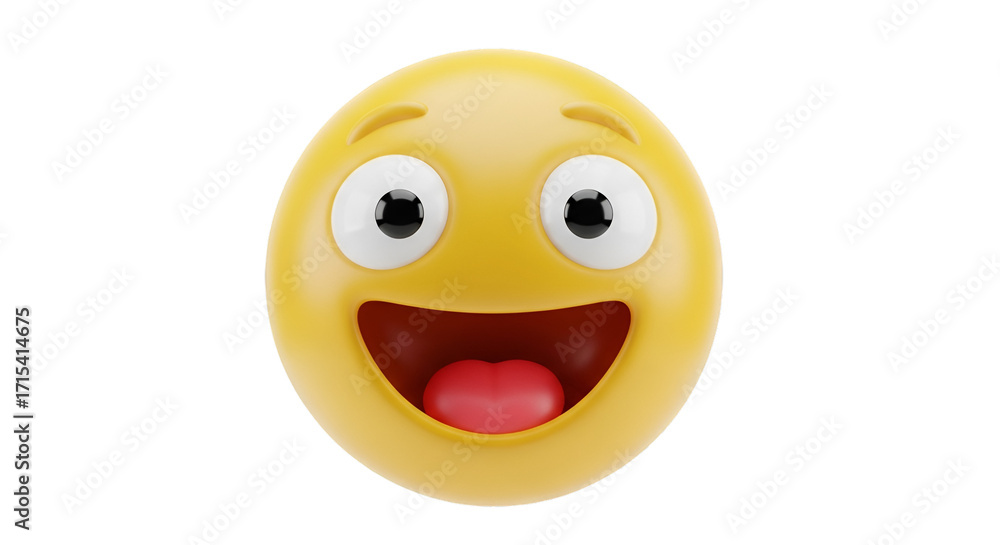 Fototapeta premium 3d smiley with a banana