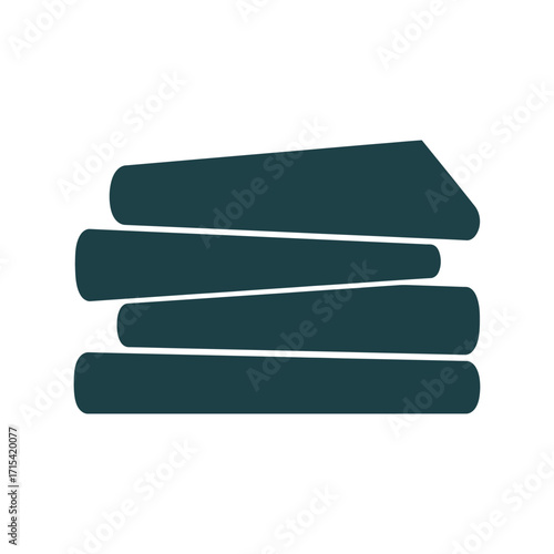 Abstract stacked geometric shapes minimalist design elements modern graphic overlay clean artistic pattern vector