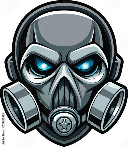 Skull gas mask