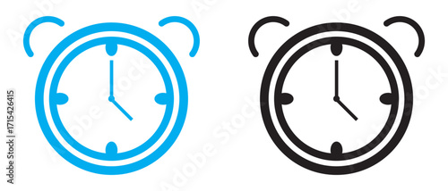 alarm clock icon, Time alarm clock icon design.