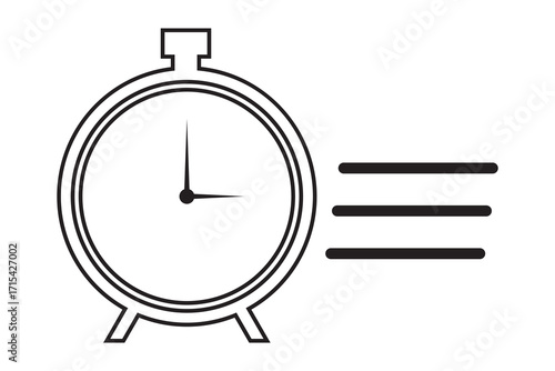 alarm clock icon, Time alarm clock icon design.