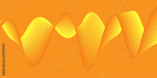 Vibrant abstract orange wallpaper with a warm, sun-drenched gradient and flowing lines.  vector, yellow, wave, waves, lines, color, desert, summer, web, element. Sound waves or frequency graphs