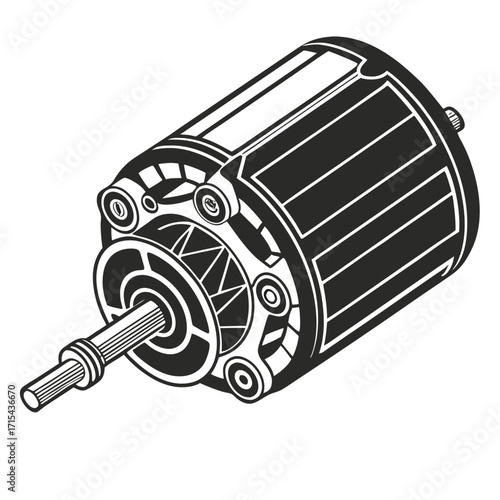 car engine isolated