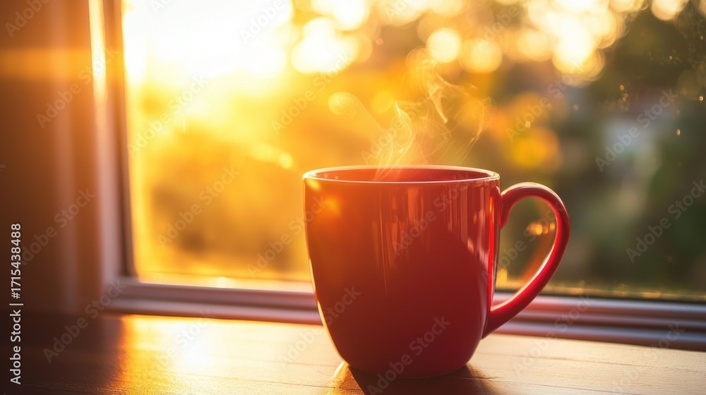 Obraz premium Warm morning coffee mug