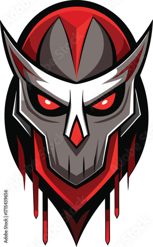 Mask with dripping blood effect