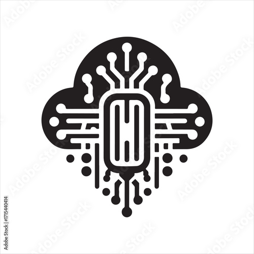 lot sensor vector silhouette clip art logo design concept  illustration