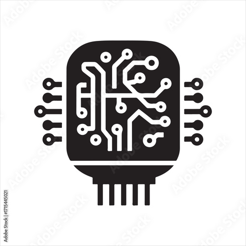 lot sensor vector silhouette clip art logo design concept  illustration