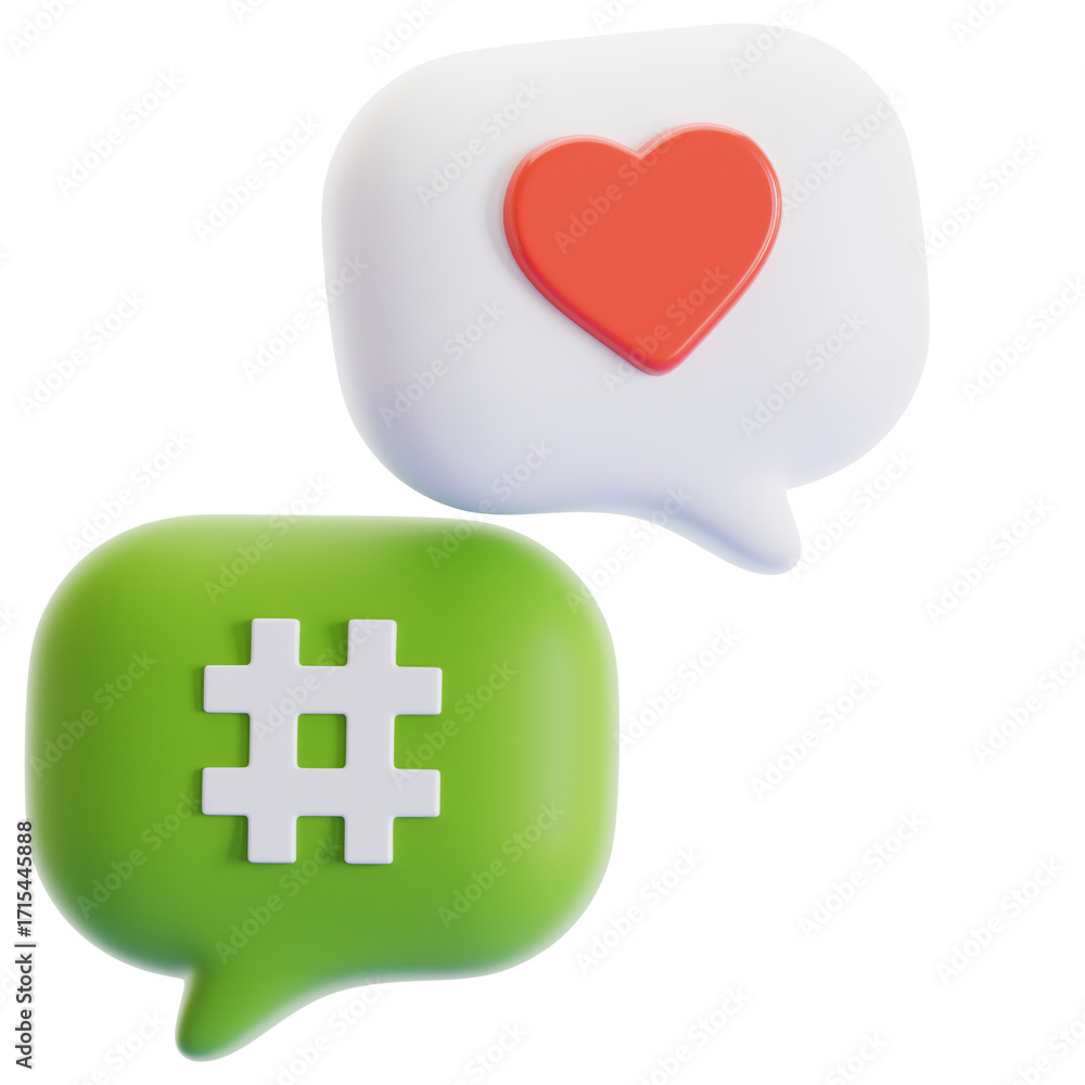 Obraz premium Like 3D Illustration