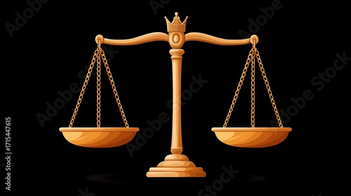 Symbolic representation of equality and justice, this of balanced scale embodies concept of morality in striking manner