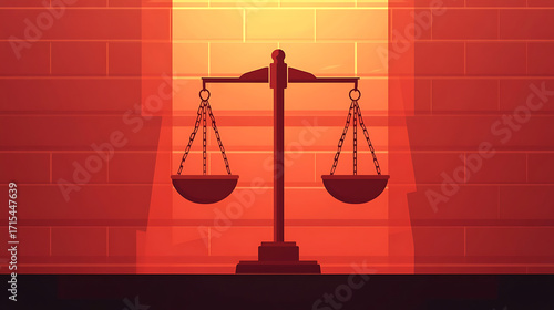 Symbolic representation of equality and justice, this of balanced scale embodies concept of morality in striking manner