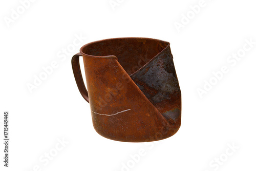 rusty metal isolated on white background
