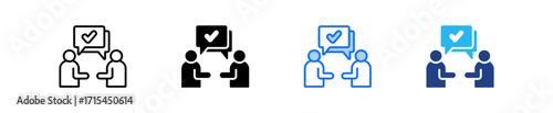 Effective Communication Icon Set Multiple Style Collection