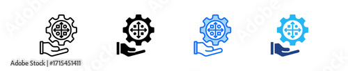 Decision Matrix Icon Set Multiple Style Collection