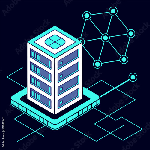 an-isometric-ai-network-with-a-central-hexagonal